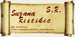 Suzana Ristikić vizit kartica